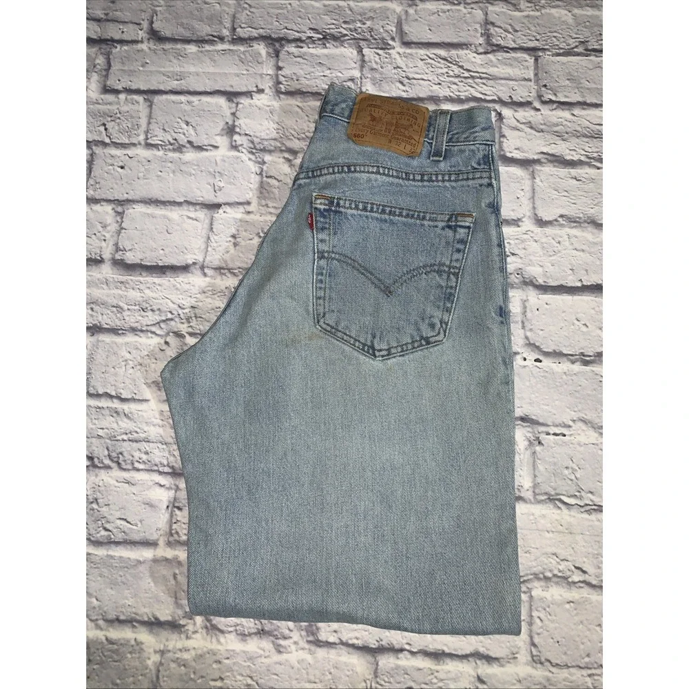 Levi's 560 Jeans Men's 32x30 (Tag 32x32) Loose Comfort Fit Tapered Blue Denim